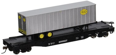 Bachmann Industries 52 with 35 Piggyback Trailer New York Central Flat Car 6 HO Scale