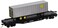 Bachmann Industries 52 with 35 Piggyback Trailer New York Central Flat Car 6 HO Scale