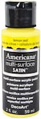 DecoArt Americana MultiSurface Satin Acrylics Paint 2Ounce Lemon Zest