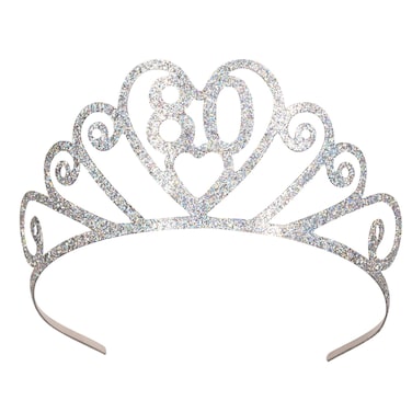 Glittered Metal 80 Tiara