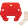 PrimeLine 22486 14 In x 78 In Red Drawer Guide Kit Single Pack