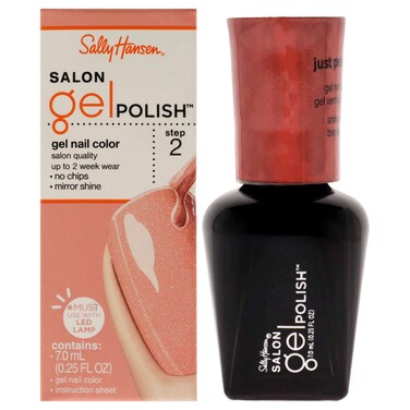 Sally Hansen Salon Pro Gel Nail Polish Lacquer Just Peachy 024 Fl Oz