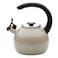 Circulon Enamel on Steel Whistling TeakettleTeapot With FlipUp Spout 2 Quart  Gray