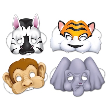 Beistle Jungle Animal Masks