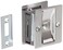 Locking Pocket Door Pull HandleBrass