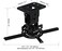QualGear PRB717Blk Ceiling Mount Projector AccessoryBlack Mount