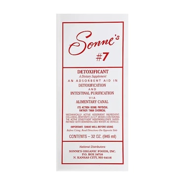 Sonnes Detoxificant 7 32 Ounce