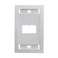 Panduit CFPE2WHY 1Gang 2Port Faceplate White