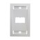Panduit CFPE2WHY 1Gang 2Port Faceplate White