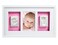 Pearhead Babyprints Deluxe Wall Frame Reversible Pink  Blue Newborn Handprint and Footprint Photo Frame Kit Clay Baby Prints Impression Kit GenderNeutral Baby Keepsake Baby Nursery Dcor White
