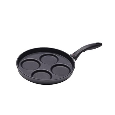 Swiss Diamond 1025 Plett Pan Swedish Pancake Pan Nonstick Induction Diamond Coated Aluminum DishwasherOven Safe Plett Pan Grey