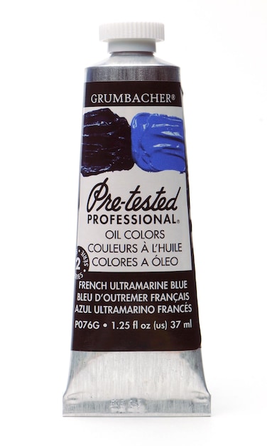 Grumbacher PreTested Oil Paint 37ml125 Ounce French Ultramarine Blue P076G