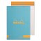 Rhodia A5 Color Head Stapled Pad No16 Lined  Turquoise Blue