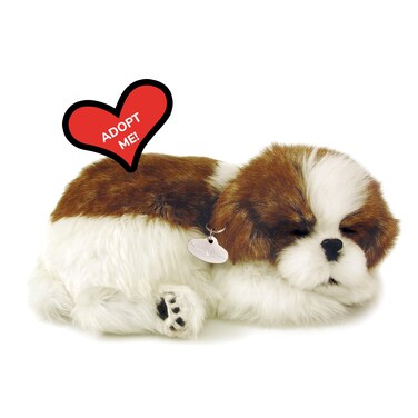 Perfect Petzzz  Original Shih Tzu Realistic Lifelike Stuffed Interactive Pet Toy Companion Dog with 100 Handcrafted Synthetic Fur