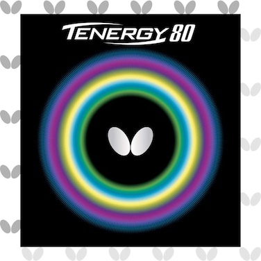 Butterfly Tenergy 80 Table Tennis Rubber Table Tennis Rubber  17 mm 19 mm or 21 mm  Red or Black  1 Inverted Table Tennis Rubber Sheet  Professional Table Tennis Rubber
