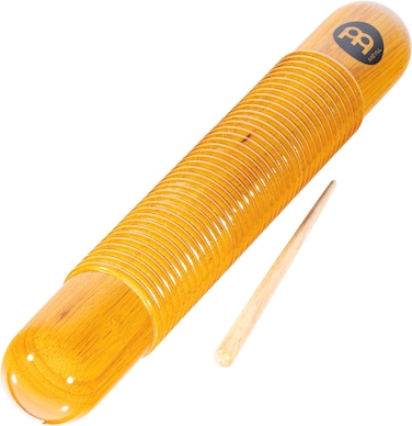 Meinl Percussion Wood Guiro with Scraper and Grip Holes  NOT Made in China  for Latin American Music 2Year Warranty GU1AM