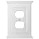 Amerelle 178DW Mantel Wallplate 1 Duplex White