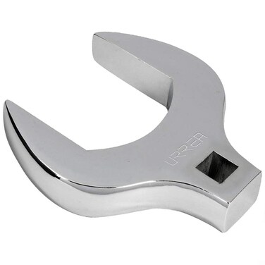 URREA 38 Drive Crowfoot Wrench  19mm Open End Socket Wrench with Drop Forged Construction  NickelChrome Finish  4919M