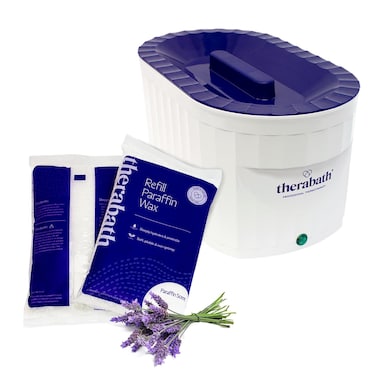 Therabath Professional Thermotherapy Paraffin Bath  Arthritis Treatment Relieves Muscle Stiffness  for Hands Feet Face and Body  6 lbs Lavender Harmony