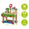 EverEarth Toddler Workbench with Tools Wooden Building Set Hammer Toy