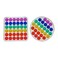 Geeligo Rainbow Push Bubble Fidget Toy 2 Pack  Push Popping Sound for Toddler Kids Autism Children Elder Mind Training Stress Reliever for Car Travel  Rainbow Square Round
