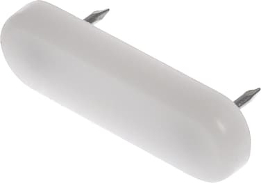 The Hillman Group 56129 Bar Toilet Seat Bumper with Nail 8Pack