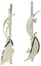 Caravan Ornate Mesh Bow With Crystal Rhinestone Bobby Pin Pair