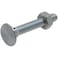 National Hardware N280859 V7652 Flat Head Carriage Bolts and Nuts in Zinc plated 12 pack14  20 x 134