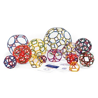 hand2mind Polydron Frameworks Archimedean Solids Standard Set Set of 160