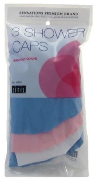 Siris 3 Shower Caps Assorted Colors