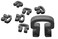 Kwik Goal Kwik Lock Net Clips Pack of 100 Black