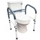 Carex Toilet Safety Rails  Toilet Handles for Elderly and Handicap Toilet Safety Rails Toilet Safety Frame Toilet Rails for Elderly and Toilet Bars for Elderly and Disabled
