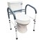 Carex Toilet Safety Rails  Toilet Handles for Elderly and Handicap Toilet Safety Rails Toilet Safety Frame Toilet Rails for Elderly and Toilet Bars for Elderly and Disabled
