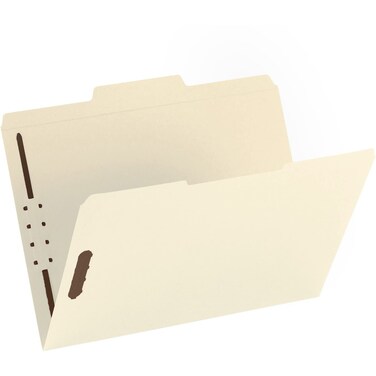 Business Source 2ply Tab Letter Fastener Folders