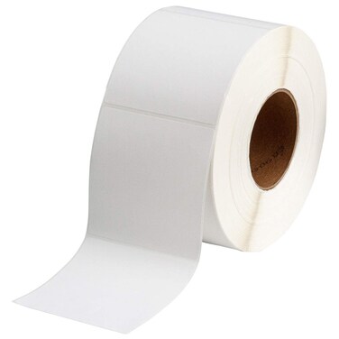 Brady THT7740214 4 Width x 4 Height B402 Paper Matte Finish White Thermal Transfer Printable Label 1400 per Roll
