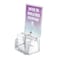 Azar 206009 Large Molded Suggestion Box with Pocket Lock and Key Clear Medium