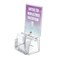 Azar 206009 Large Molded Suggestion Box with Pocket Lock and Key Clear Medium