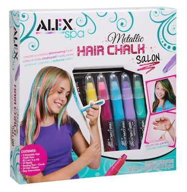 Alex Spa Metallic Hair Chalk Salon Girls Fashion Activity
