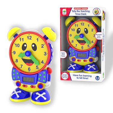 The Learning Journey Telly The Teaching Time Clock  Electronic Analog  Digital Time Telling Aid with Two Quiz Modes  Night Light  Telling Time Teaching Clock  Award Winning Toys