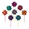 In The Breeze 2805 Mylar Rainbow Pinwheel  Assorted 2 Tone Color Spinners  8 Piece Bags8 Inch