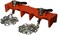 RIDGID 40220 461 Straight Pipe Welding Vise 12inch to 8inch Pipe Welding ClampRedSmall