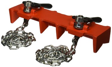 RIDGID 40220 461 Straight Pipe Welding Vise 12inch to 8inch Pipe Welding ClampRedSmall