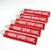 Rotary13B1 Remove Before Flight Key Chain  5 Pack Red with White Letters