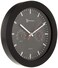 Timekeeper 12 Wall Clock with Black Frame and TemperatureHumidity Gauges BlackSilverRed