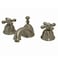 Kingston Brass KS3968AX Restoration Widespread Lavatory Faucet with Metal Cross Handle Brushed Nickel8Inch Adjustable Center