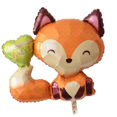 Anagram International Welcome Baby Fox Shape Balloon 28 Multicolor