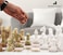 Radicaln Marble Chess Set with Storage Box 15 Inches White and Green Onyx Handmade Board Game 2 Player Classic Chess Sets for Adults 1 Chess Board  32 Chess Pieces  Chess Game