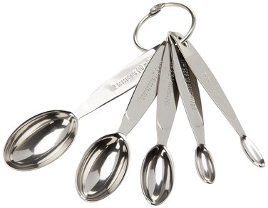 Cuisipro Stainless Steel Measuring Spoon Set Odd Sizes Silver