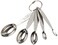 Cuisipro Stainless Steel Measuring Spoon Set Odd Sizes Silver