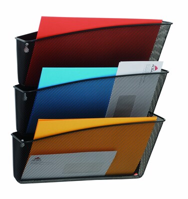 Alba Mesh ThreePocket Wall FileBlack MESHFILEN